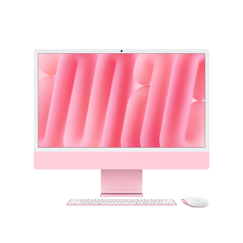 Apple iMac 24" Retina 4,5K (M4 8C CPU, 8C GPU, 2024), 16 ГБ, 256 ГБ SSD, розовый