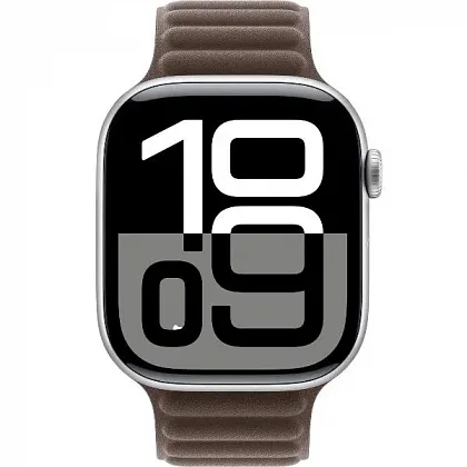 Смарт-часы Apple Watch Series 10 46mm Silver Aluminum Case with Dark Taupe Magnetic Link, размер S/M