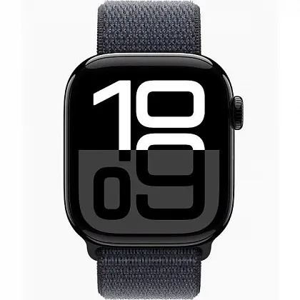 Смарт-часы Apple Watch Series 10 42mm Jet Black Aluminium Case with Ink Sport Loop, размер Regular