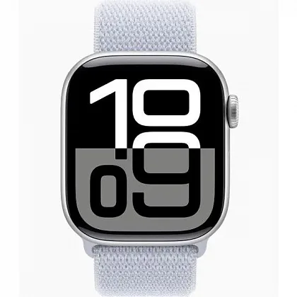 Смарт-часы Apple Watch Series 10 42mm Silver Aluminium Case with Blue Cloud Sport Loop, размер Regular