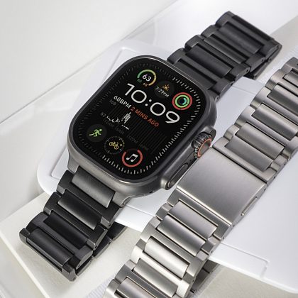 Ремешок restore: hello, world! для Apple Watch 42-49 мм, титановый черный