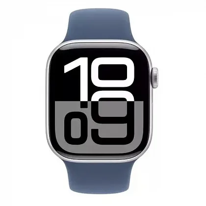 Смарт-часы Apple Watch Series 10 46mm Silver Aluminum Case with Purple Sport Band, размер Regular