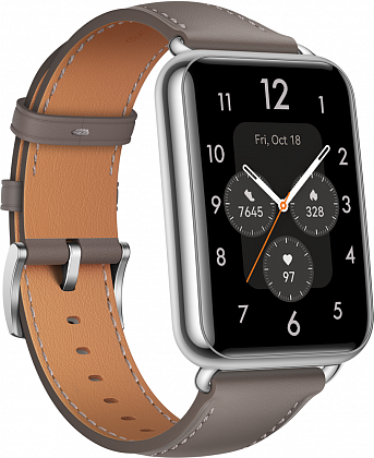 HUAWEI Watch FIT 2 Classic Edition кожаный ремешок Серые (Yda-B19V)