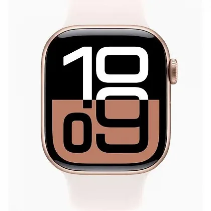 Смарт-часы Apple Watch Series 10 42mm Rose Gold Aluminium Case with Light Blush Sport Band, размер Regular