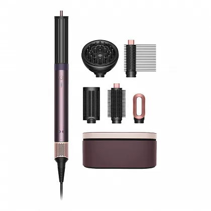 Стайлер Dyson Airwrap HS09 Co-anda 2x янтарный, пыльно-розовый (Подарочный кейс для хранения)