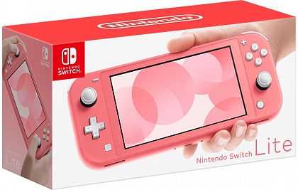 Игровая приставка Nintendo Switch Lite, коралловый