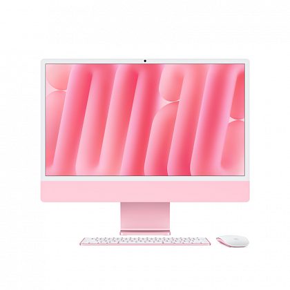 Apple iMac 24" Retina 4,5K (M4 8C CPU, 8C GPU, 2024), 16 ГБ, 256 ГБ SSD, розовый