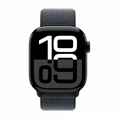 Смарт-часы Apple Watch Series 10 GPS 42mm Jet Black Aluminium Case with Ink Sport Loop, размер Regular