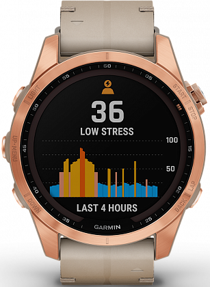 Garmin Fenix 7S Solar Розовое золото