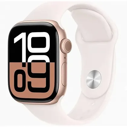 Смарт-часы Apple Watch Series 10 42mm Rose Gold Aluminium Case with Light Blush Sport Band, размер Regular