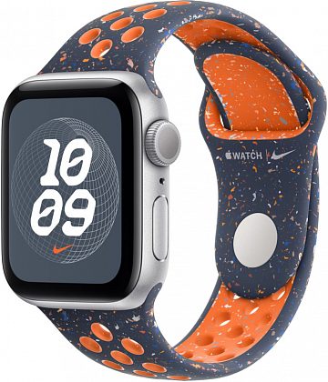 Ремешок Apple 42 мм Nike Sport Band, цвета «‎синее пламя», размер S/M