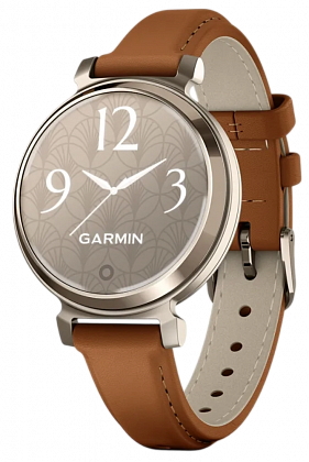 Garmin Lily 2 Classic 35мм Золотые с кожаным ремешком