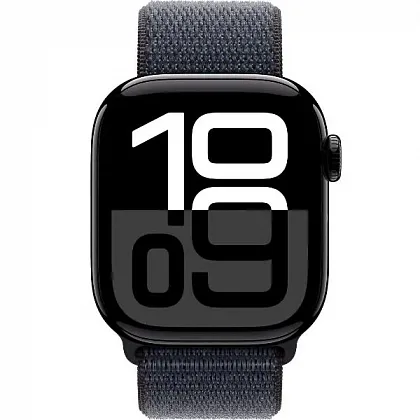 Смарт-часы Apple Watch Series 10 42mm Jet Black Aluminum Case with Ink Sport Loop, размер Regular