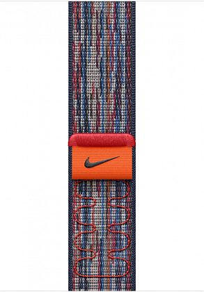 Ремешок Apple Nike Sport Loop 46 мм, синий/красный