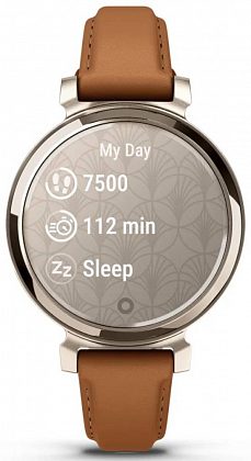 Garmin Lily 2 Classic 35мм Золотые с кожаным ремешком