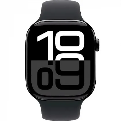 Смарт-часы Apple Watch Series 10 46mm Jet Black Aluminum Case with Black Sport Band, размер S/M
