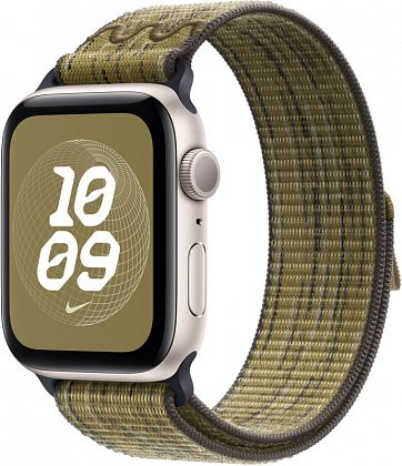 Ремешок Apple Nike Sport Loop 46 мм, зеленый/серый