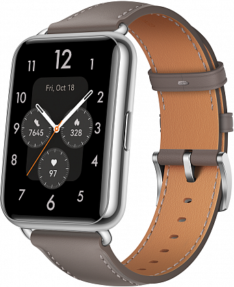 HUAWEI Watch FIT 2 Classic Edition кожаный ремешок Серые (Yda-B19V)