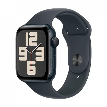 Apple Watch SE (2024) 44mm GPS Midnight Aluminium Case Midnight Sport Band (Темная ночь) M/L