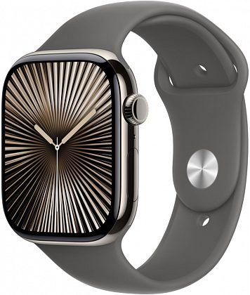 Ремешок Apple Sport Band 46 мм, серый, M/L