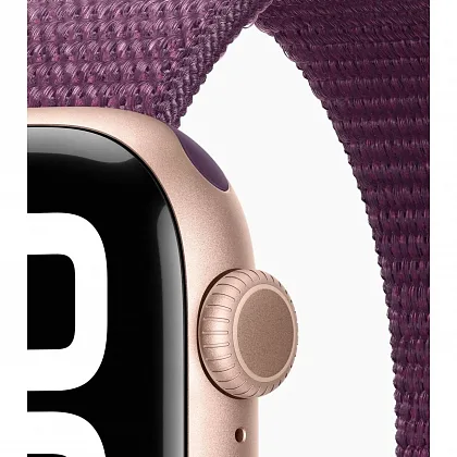 Смарт-часы Apple Watch Series 10 42mm Rose Gold Aluminium Case with Plum Sport Loop, размер Regular
