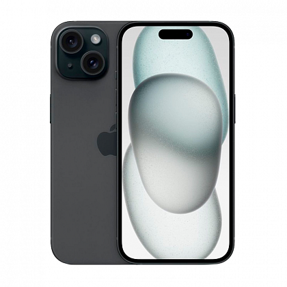 Смартфон Apple iPhone 15 128 ГБ, чёрный (1sim + eSim)