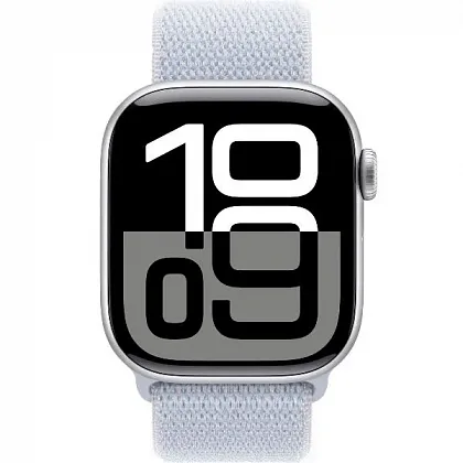 Смарт-часы Apple Watch Series 10 42mm Silver Aluminum Case with Blue Cloud Sport Loop, размер Regular