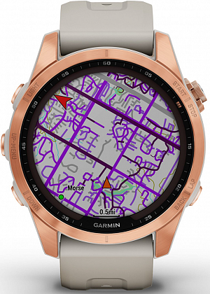 Garmin Fenix 7S Solar Розовое золото