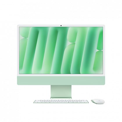 Apple iMac 24" Retina 4,5K (M4 8C CPU, 8C GPU, 2024), 16 ГБ, 256 ГБ SSD, зеленый