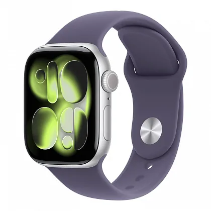 Apple Watch Series 11 46mm GPS Jet Black Aluminum Case Black Sport Band M/L