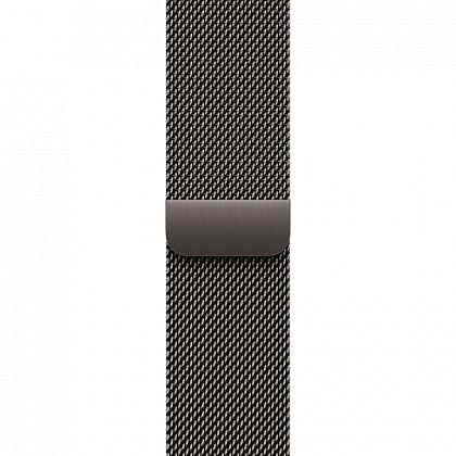 Apple Watch Series 10, 46 мм, корпус из титана цвета сланцевый титан, спортивный ремешок цвета «миланская петля» сланцевый M/L