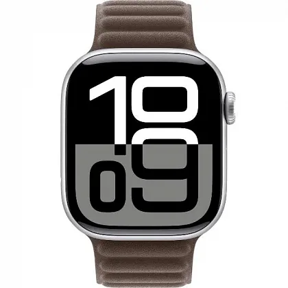 Смарт-часы Apple Watch Series 10 42mm Silver Aluminum Case with Dark Taupe Magnetic Link, размер S/M