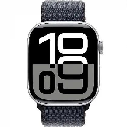Смарт-часы Apple Watch Series 10 46mm Silver Aluminum Case with Ink Sport Loop, размер Regular