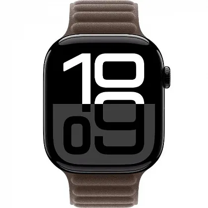 Смарт-часы Apple Watch Series 10 46mm Jet Black Aluminum Case with Dark Taupe Magnetic Link, размер M/L