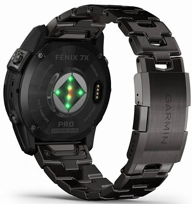 Garmin Fenix 7X Pro Sapphire Solar Edition Угольно-серые с титановым браслетом